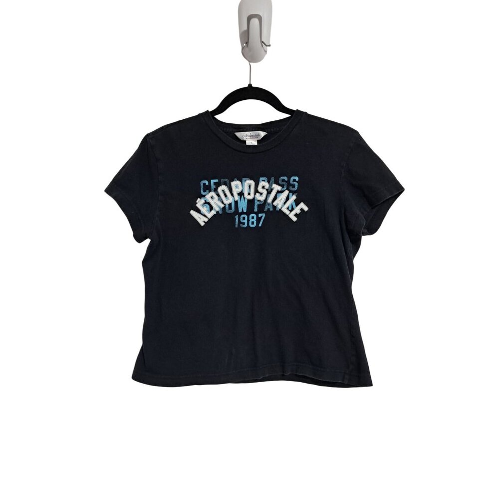 VTG Y2K Aeropostale Boyfriend Tee Size‎ Large Cedar Pass Snow Park 1987